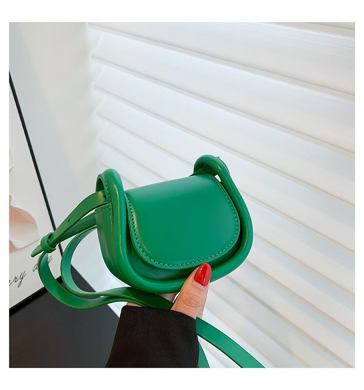 Candy-colored Mini Saddle Bag