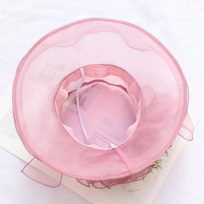 Women's Wide Brim Church Bridal Tea Party Wedding Hat