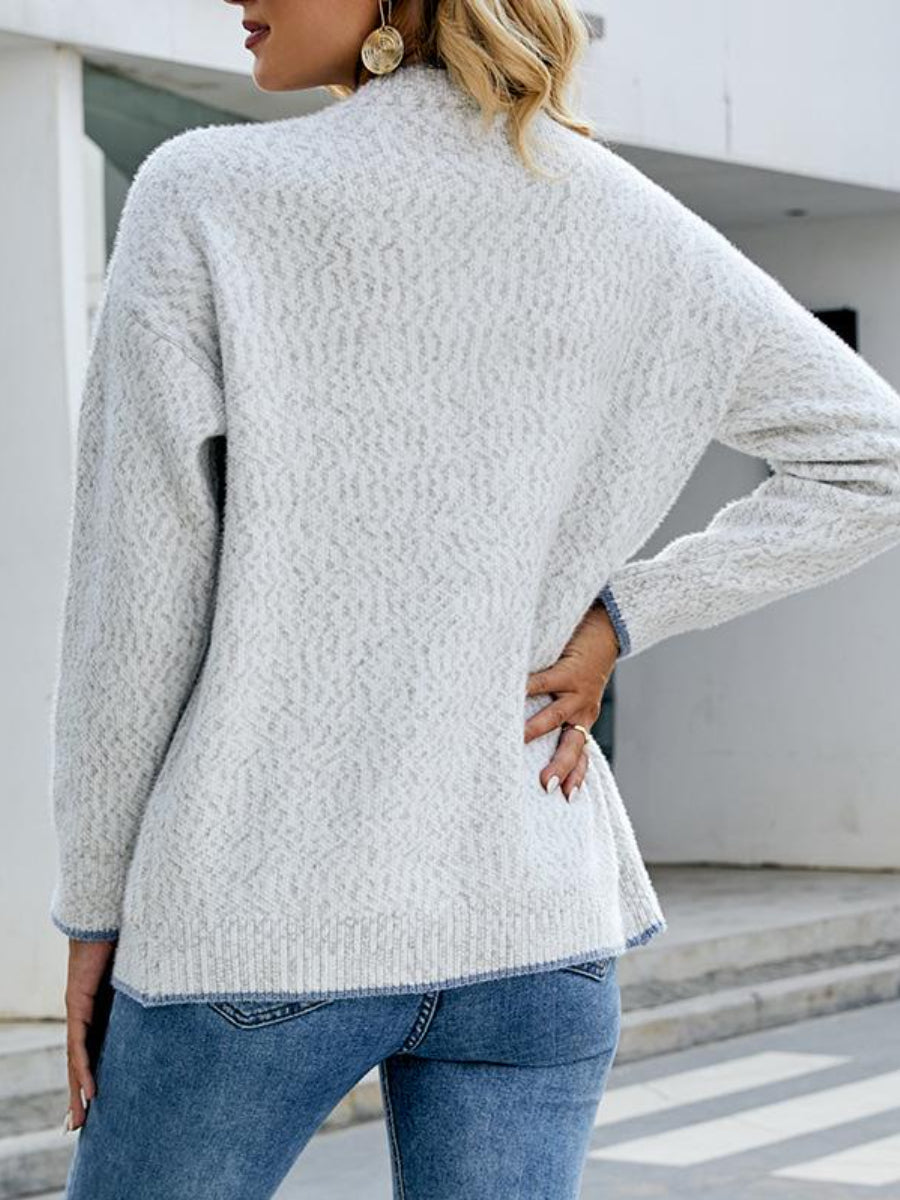 Clashing Buttons Knitted Cardigan