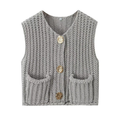 Chic Button Knit Cardigan