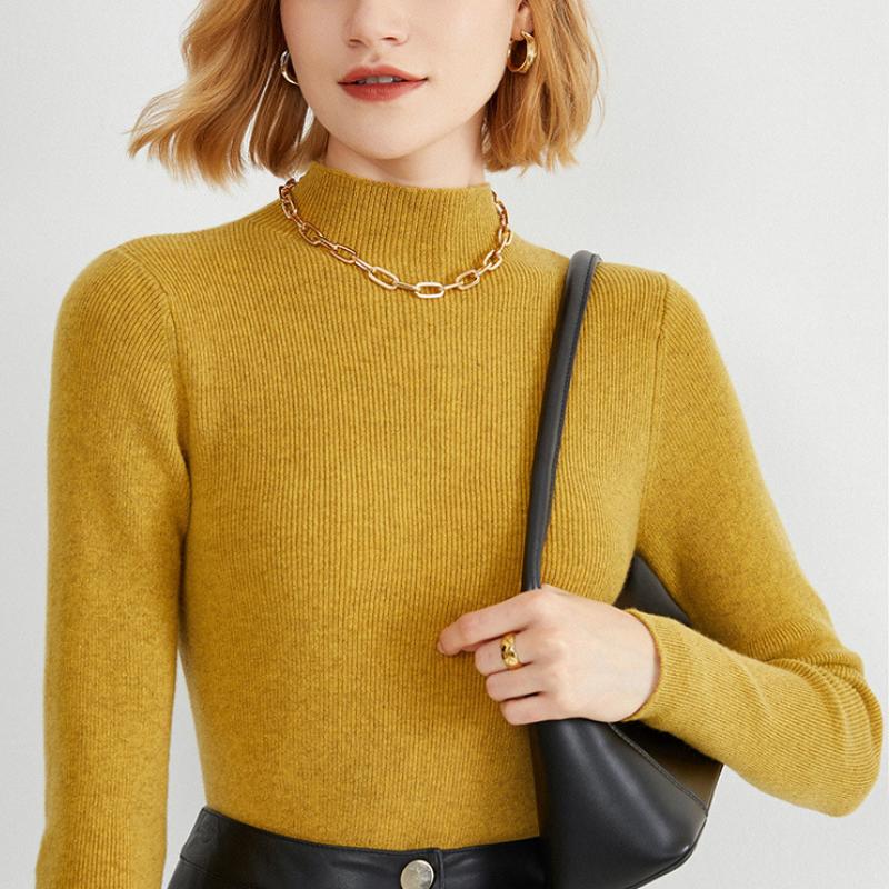 Chic Turtleneck Knit Sweater