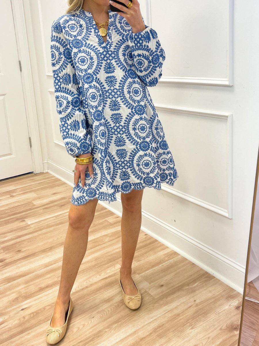 Spring & Summer Loose Embroidered Dress