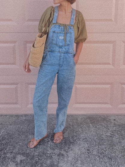 The Cute Denim Jumpsuit