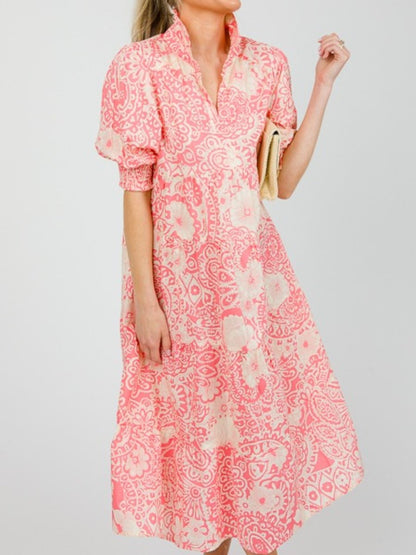 Sarah Floral Mix Midi Dress