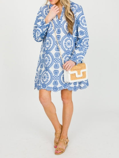 Spring & Summer Loose Embroidered Dress