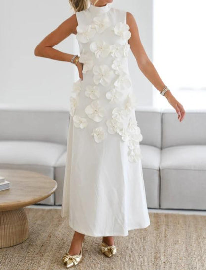 Gorgeous Flower Sleeveless Maxi Dress