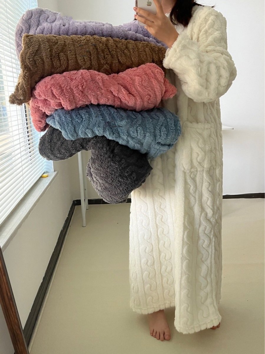 Winter Coral Fleece Loungewear